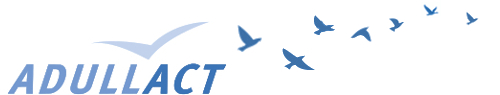 Logo de l'adullact, des oiseaux qui s'envolent